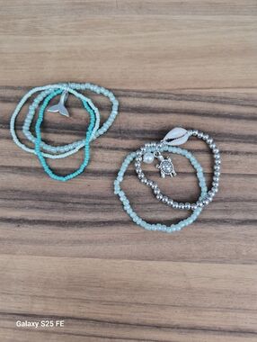 🩷 3 for $15: 3 Stretchy Bracelets For The Water Lover, Five Strands NWOT
